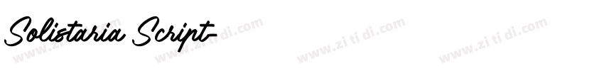 Solistaria Script字体转换